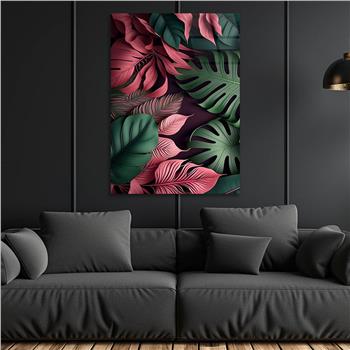 Dikey Sanat Temalı Cam Tablo 584