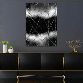 Dikey Sanat Temalı Cam Tablo 409