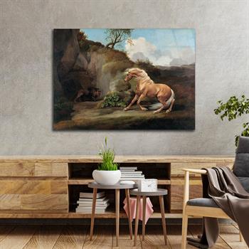 Kunst Thema auf bedrucktem Glas