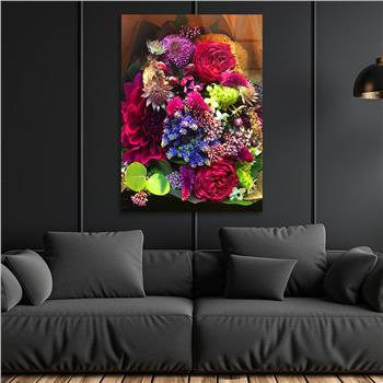 Dikey Sanat Temalı Cam Tablo 573