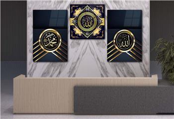 Ensemble de Tableaux et d’horloge 2 pièce sur le thème religieux