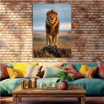 Dikey Doğa Temalı Cam Tablo 311