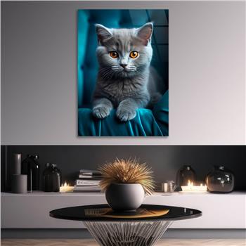 Dikey Doğa Temalı Cam Tablo 415