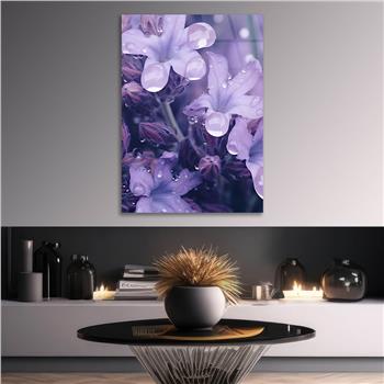 Dikey Sanat Temalı Cam Tablo 416