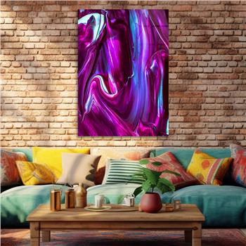 Dikey Sanat Temalı Cam Tablo 509