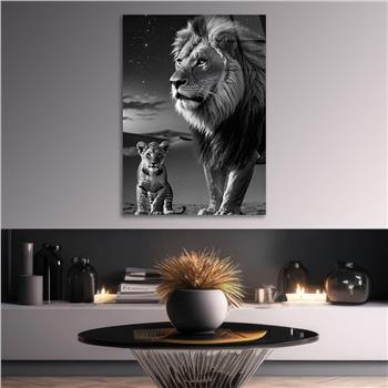 Dikey Doğa Temalı Cam Tablo 324