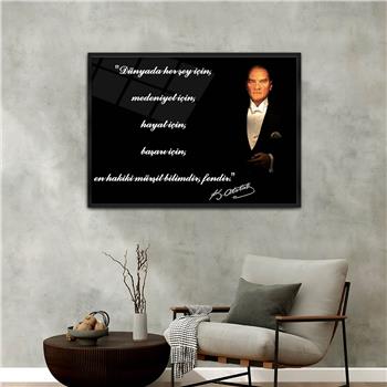 Aluminum-Framed National-Themed Tempered Glass Wall Art 032