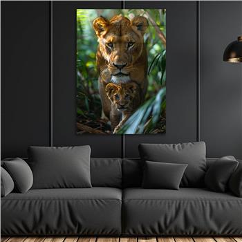 Dikey Doğa Temalı Cam Tablo 367