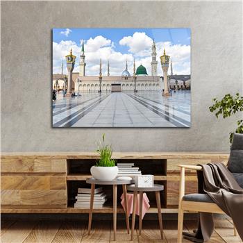 Religiöses Thema auf bedrucktem Glas