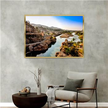 Aluminium Omlijste Natuur Thema Geharde Glasschilderij 151