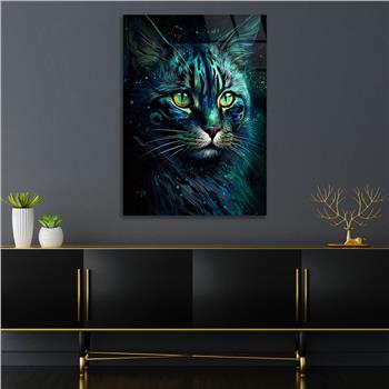 Dikey Doğa Temalı Cam Tablo 425