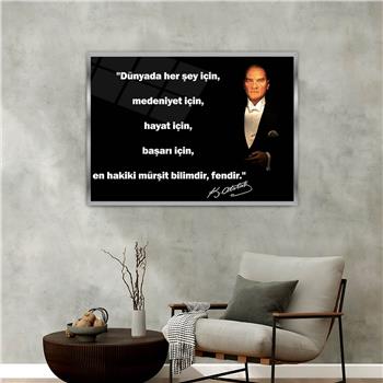 Aluminum-Framed National-Themed Tempered Glass Wall Art 033