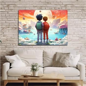 Kunst Thema auf bedrucktem Glas 542