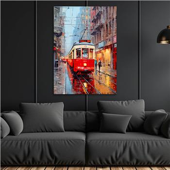 Dikey Sanat Temalı Cam Tablo 532