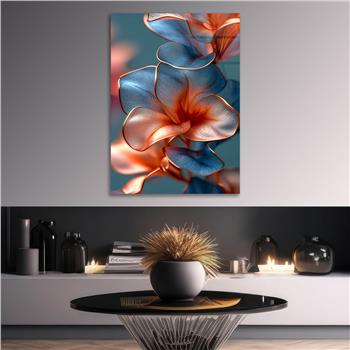 Dikey Sanat Temalı Cam Tablo 585