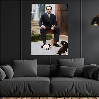 Dikey VatanTemalı Cam Tablo 135