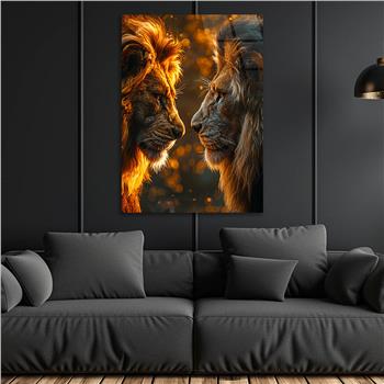 Dikey Doğa Temalı Cam Tablo 308