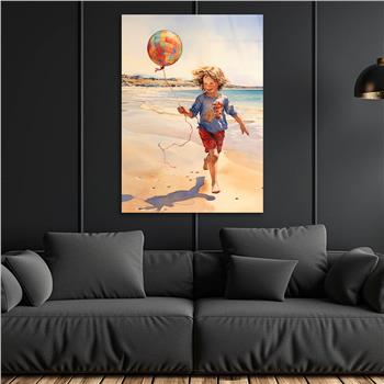 Dikey Sanat Temalı Cam Tablo 535