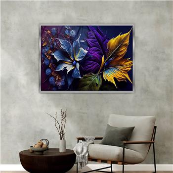 Aluminium Omlijste Natuur Thema Geharde Glasschilderij 047