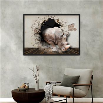 bedrucktes Glas mit Aluminiumrahmen und Natur Themen 