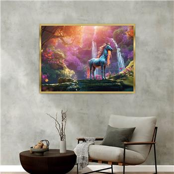 Aluminium Omlijste Kunst Thema Geharde Glasschilderij 065