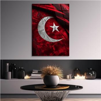 Dikey VatanTemalı Cam Tablo 185