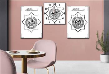 Ensemble de Tableaux et d’horloge 2 pièce sur le thème religieux