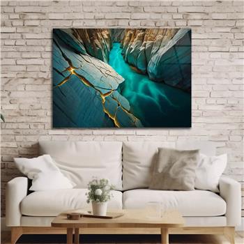 Yatay DoğaTemalı Cam Tablo 392