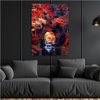 Kunst Thema auf bedrucktem Glas