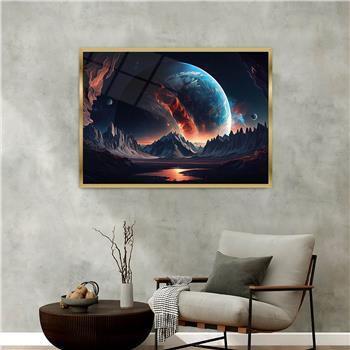 Aluminium Omlijste Kunst Thema Geharde Glasschilderij 044