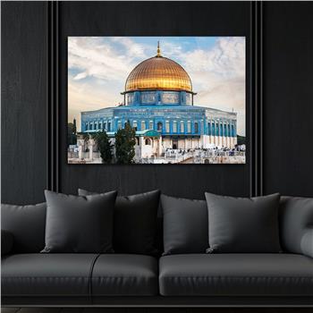 Yatay Dini Temalı Cam Tablo 185