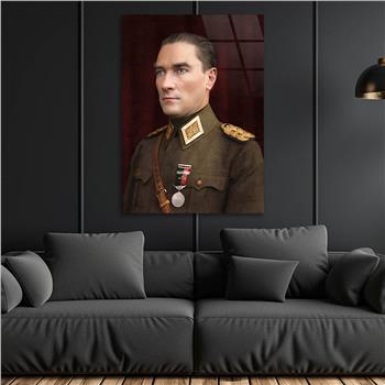 Dikey VatanTemalı Cam Tablo 294