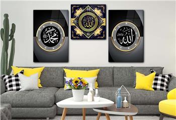 Ensemble de Tableaux et d’horloge 2 pièce sur le thème religieux