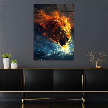 Dikey Doğa Temalı Cam Tablo 377