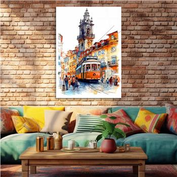 Dikey Sanat Temalı Cam Tablo 486