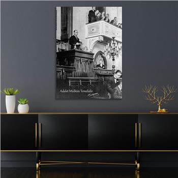 Dikey VatanTemalı Cam Tablo 289