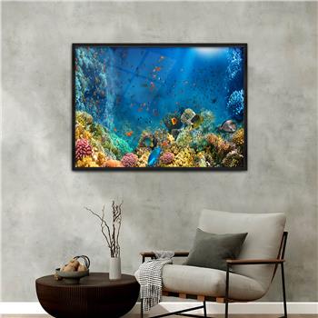 Aluminium Omlijste Natuur Thema Geharde Glasschilderij 084