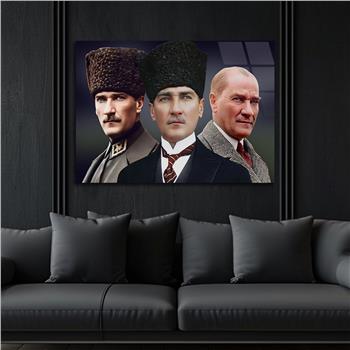 Yatay Vatan Temalı Cam Tablo 163