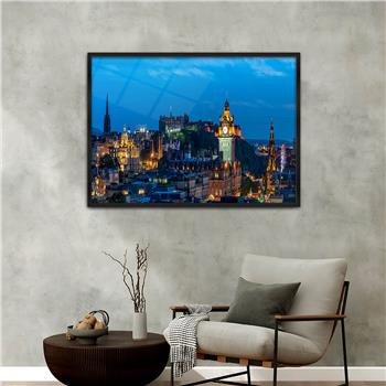 bedrucktes Glas mit Aluminiumrahmen und Natur Themen 