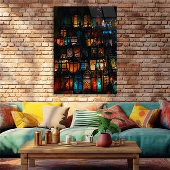 Dikey Doğa Temalı Cam Tablo 279