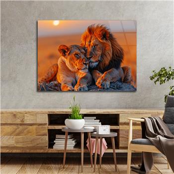 Yatay Doğa Temalı Cam Tablo 475