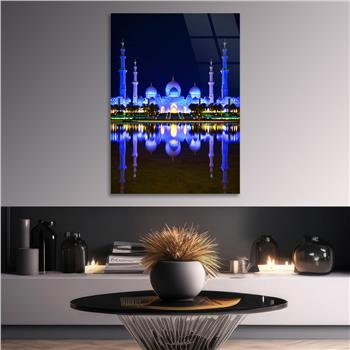 Dikey Dini Temalı Cam Tablo 291