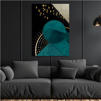 Kunst Thema auf bedrucktem Glas