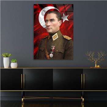 Dikey VatanTemalı Cam Tablo 293