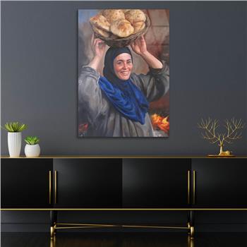 Kunst Thema auf bedrucktem Glas