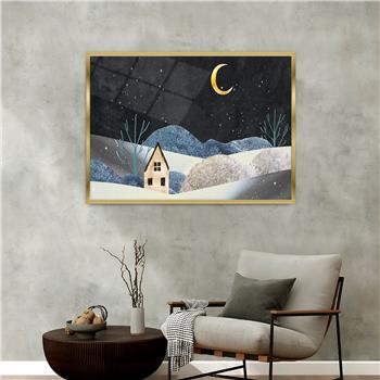 bedrucktes Glas mit Aluminiumrahmen und Kunst Themen 