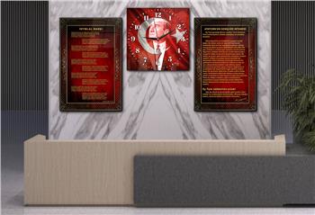 Vatan Temalı Saatli Set 050