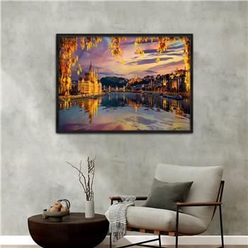 Alüminyum Çerçeveli Doğa Temalı Cam Tablo 016