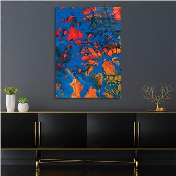 Kunst Thema auf bedrucktem Glas