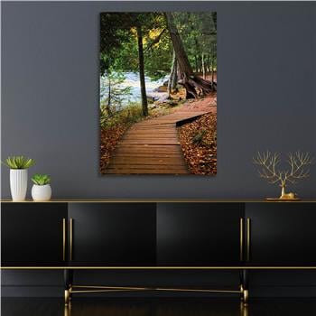 Dikey Sanat Temalı Cam Tablo 331